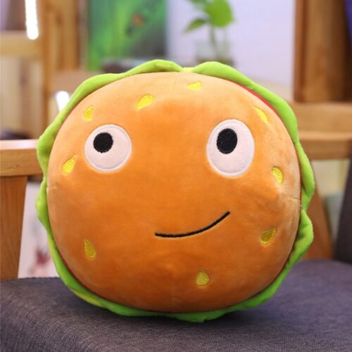 Plush Fast Hamburger Pillow #1 (P32)