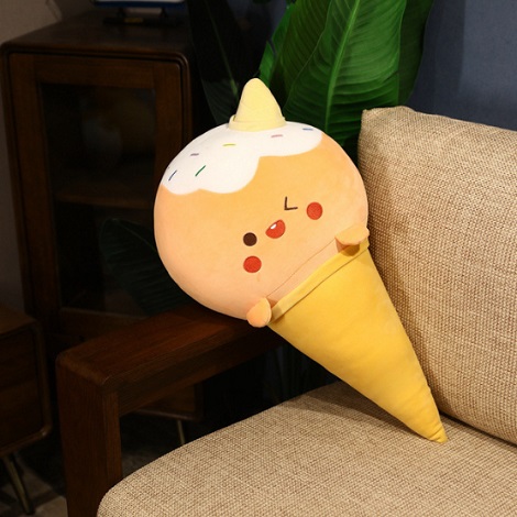 Plush Ice Cream Cone Pillow #1 (P46)