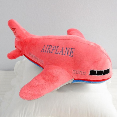 Plush Airplane Pillow #1 (P56)