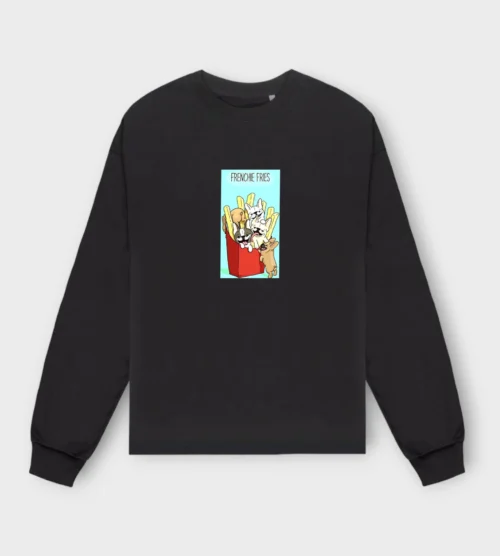 French Bulldog Sweatshirt #401 + GIFT- Frenchie fries