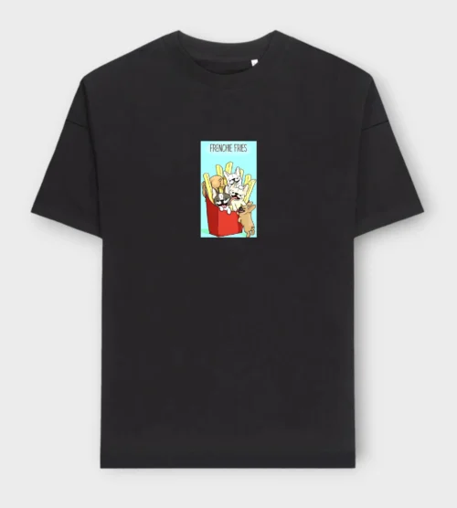 French Bulldog T-Shirt + GIFT #401- Frenchie fries