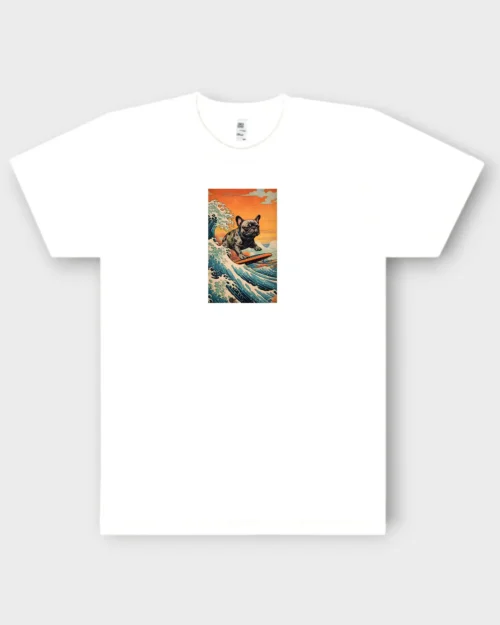 French Bulldog T-Shirt + GIFT #400 Surfer