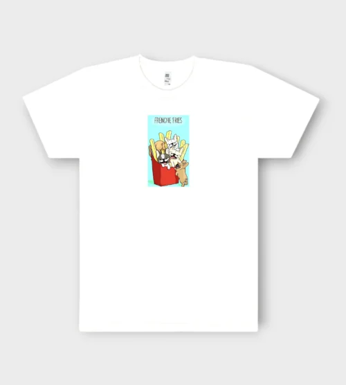 French Bulldog T-Shirt + GIFT #401 Frenchie fries