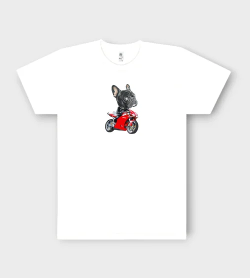 French Bulldog T-Shirt + GIFT #501 Biker