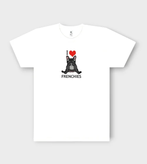 French Bulldog T-Shirt + GIFT #513 i love Frenchies