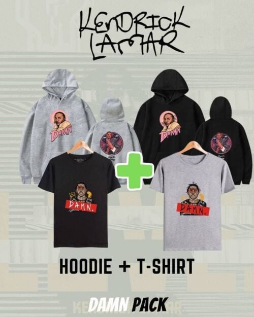Kendrick Lamar Damn Pack: Hoodie + T-Shirt