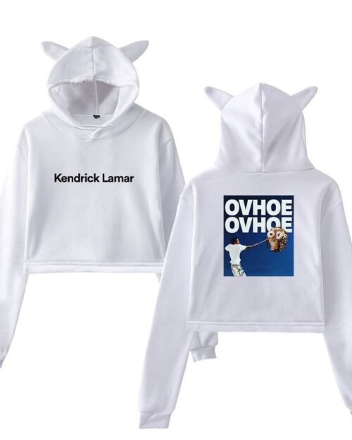 Kendrick Lamar “Not Like Us-Ovhoe” Cropped Hoodie #3