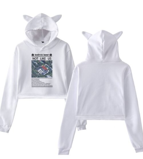 Kendrick Lamar “Not Like Us” Cropped Hoodie #1