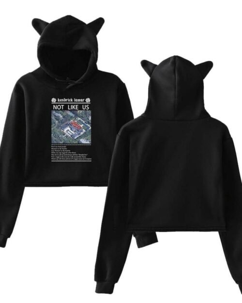 Kendrick Lamar “Not Like Us” Cropped Hoodie #1