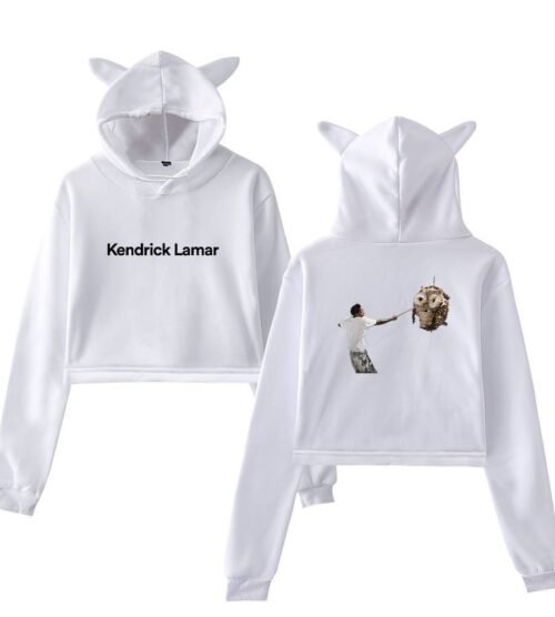 Kendrick Lamar “Not Like Us” Cropped Hoodie #4