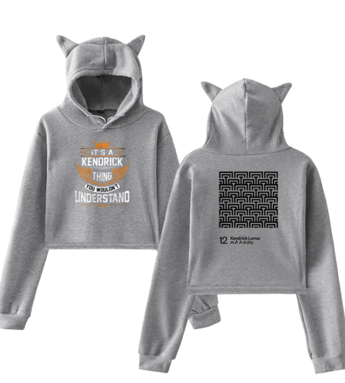 Kendrick Lamar Cropped Hoodie #4