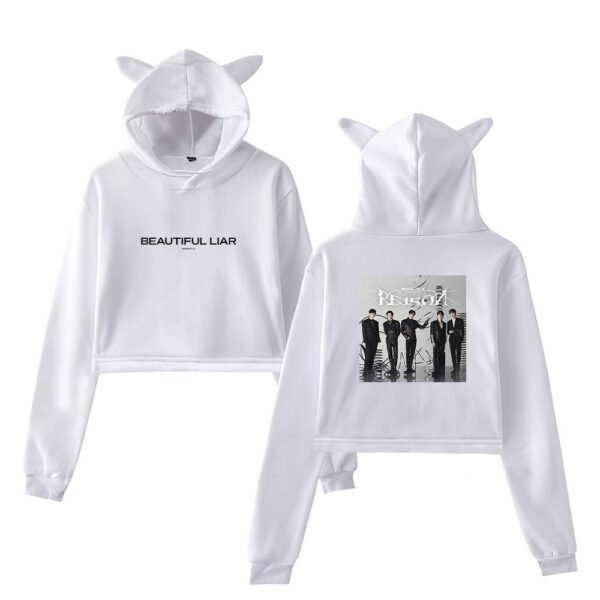 Monsta X Cropped Hoodie #2 - Image 3