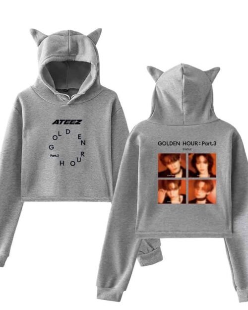 Ateez Cropped Hoodie #3