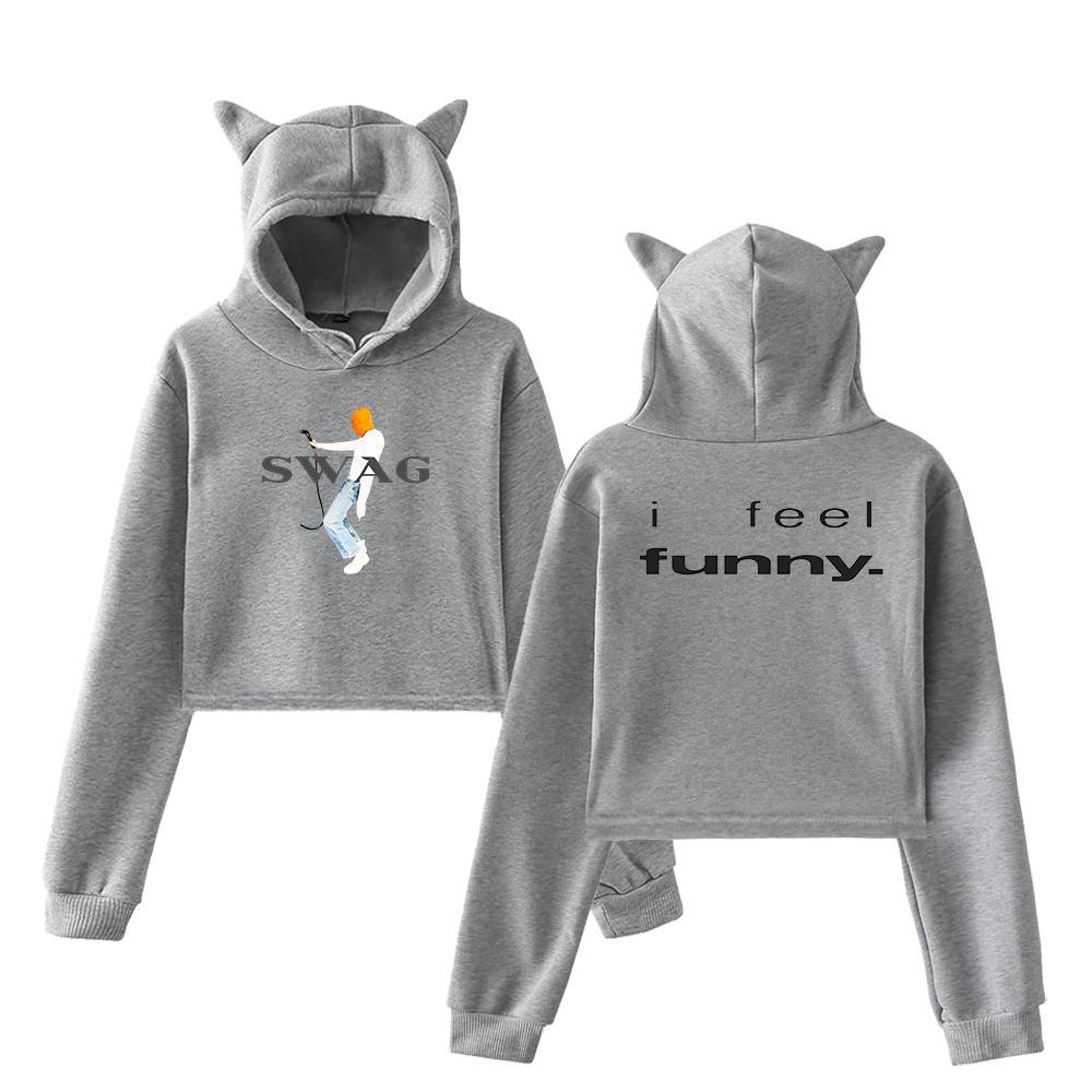 Justin Bieber Cropped Hoodie #4 - Image 4