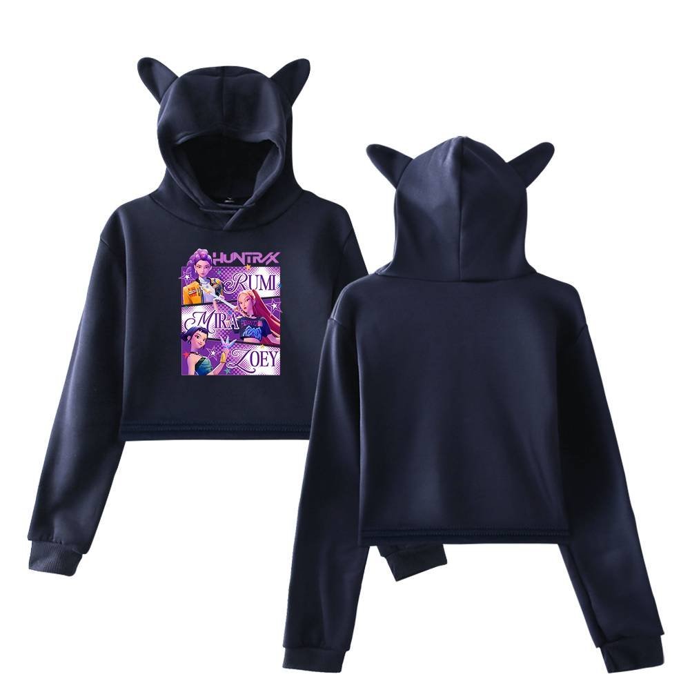 Kpop Demon Hunters Cropped Hoodie #10 - Image 3