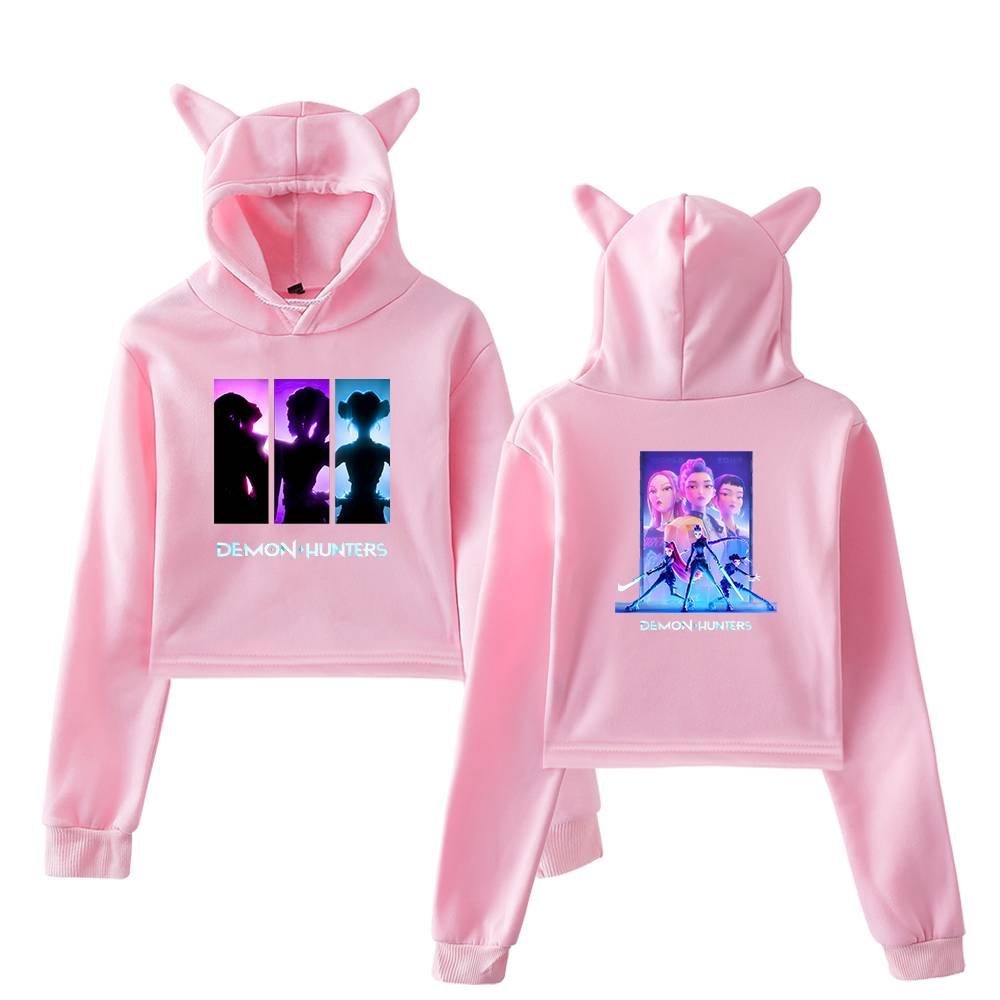 Kpop Demon Hunters Cropped Hoodie #7 - Image 5