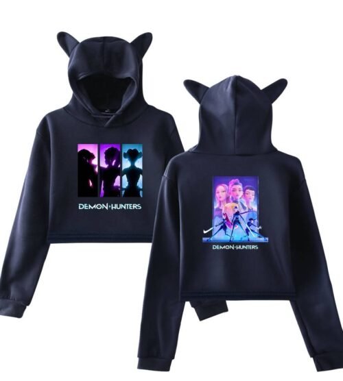Kpop Demon Hunters Cropped Hoodie #7