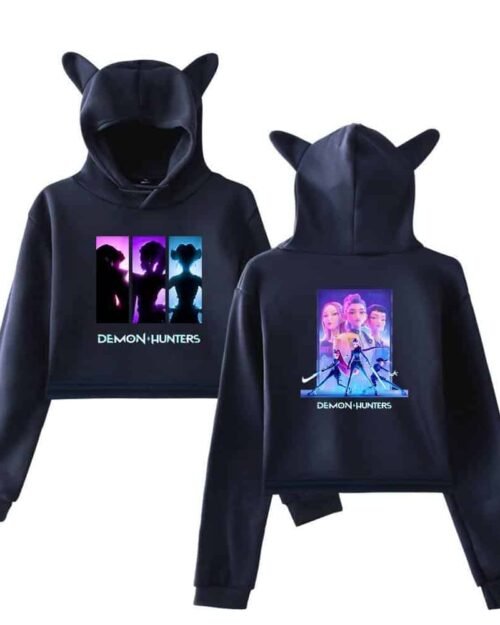 Kpop Demon Hunters Cropped Hoodie #7