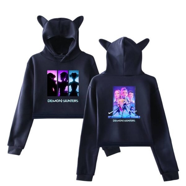 Kpop Demon Hunters Cropped Hoodie #7