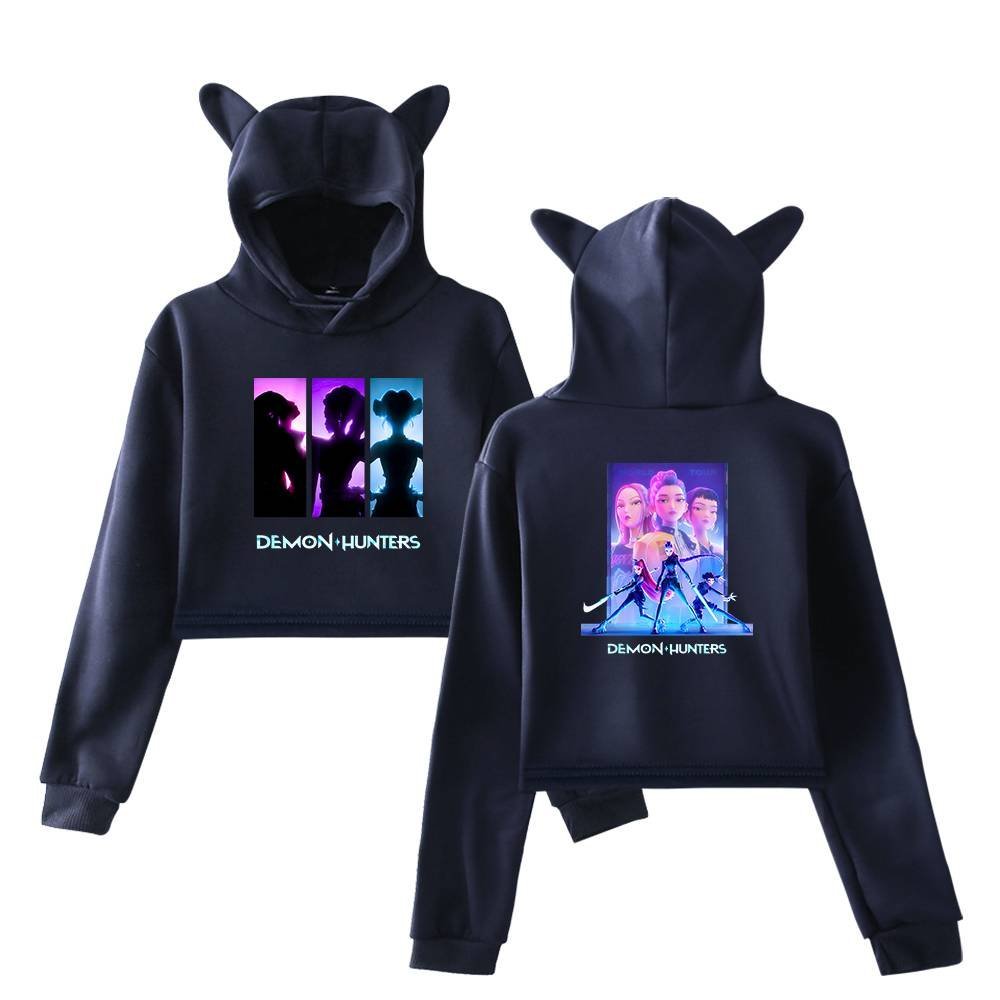 Kpop Demon Hunters Cropped Hoodie #7