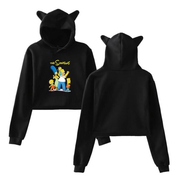 The Simpsons Cropped Hoodie #11 - Image 2