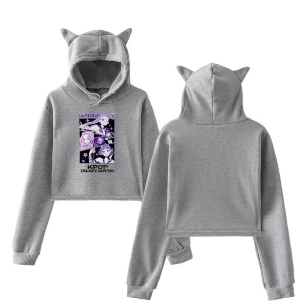 Kpop Demon Hunters Cropped Hoodie #3 - Image 4