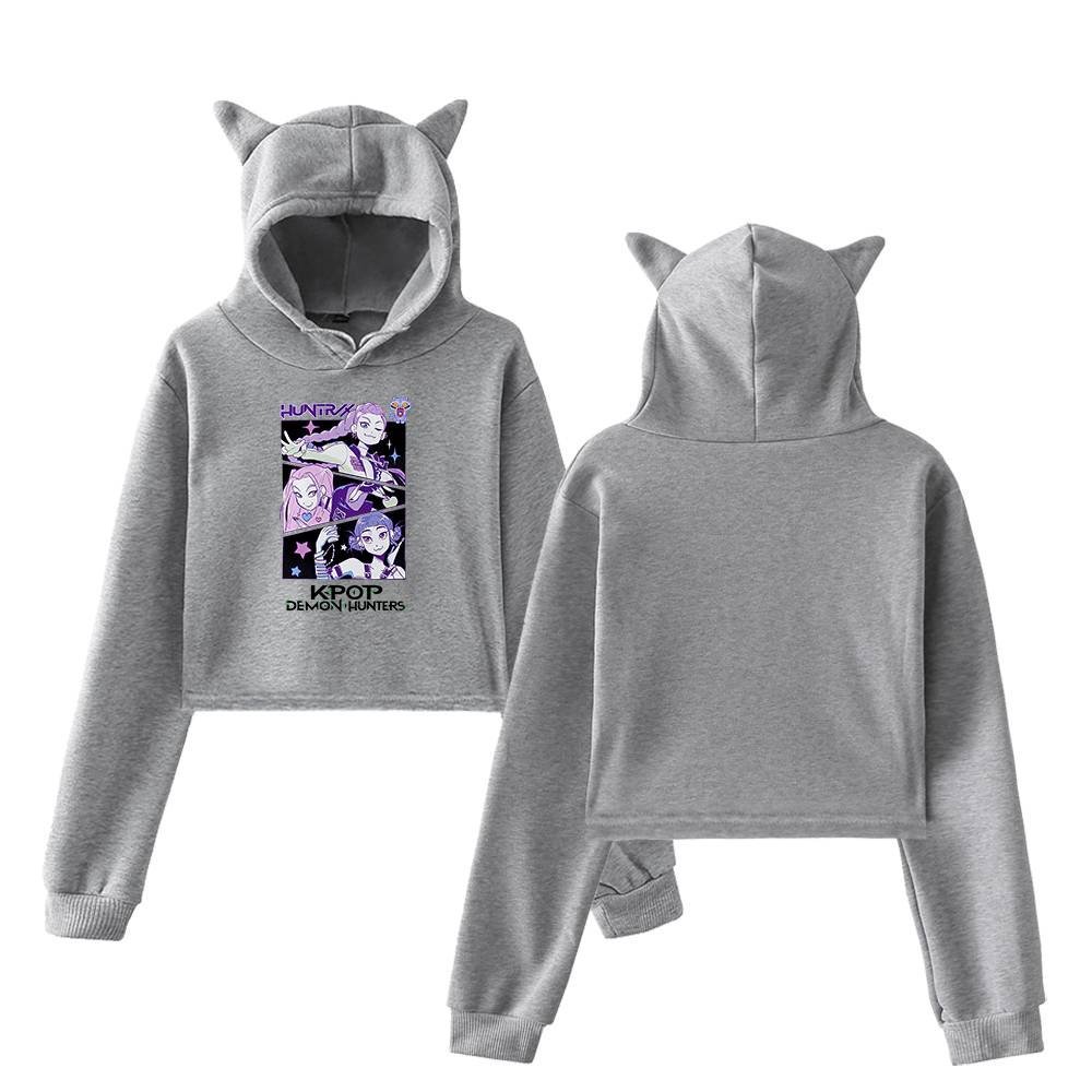 Kpop Demon Hunters Cropped Hoodie #3 - Image 4