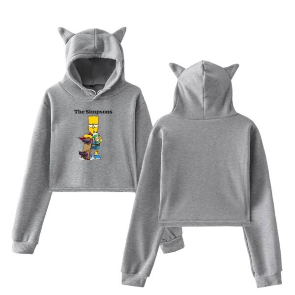 The Simpsons Cropped Hoodie #12 - Image 4