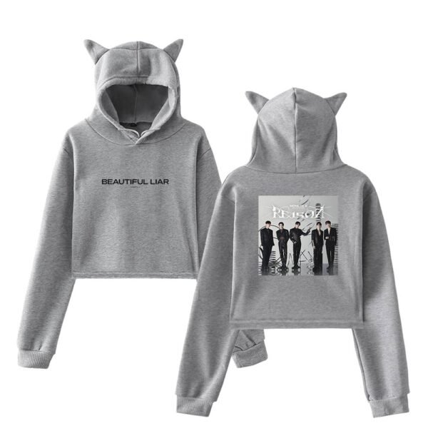 Monsta X Cropped Hoodie #2 - Image 4