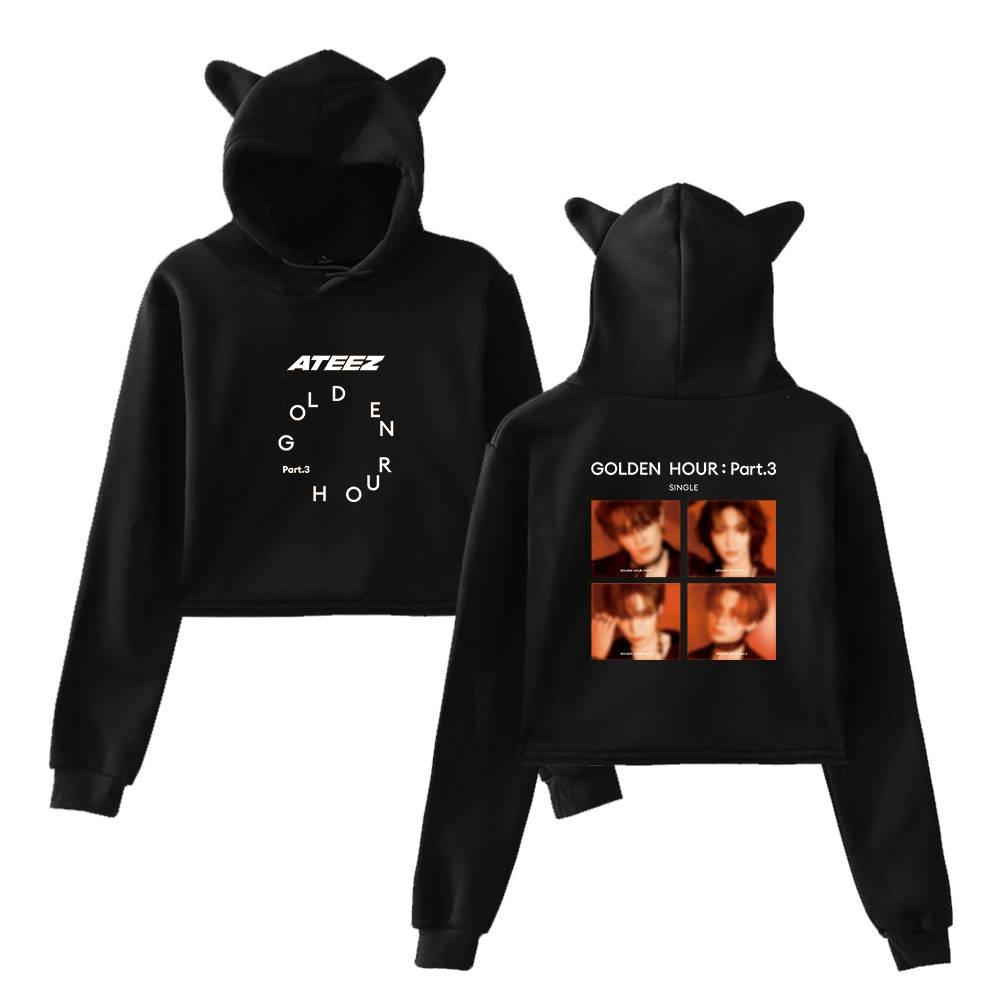 Ateez Cropped Hoodie #3 - Image 2