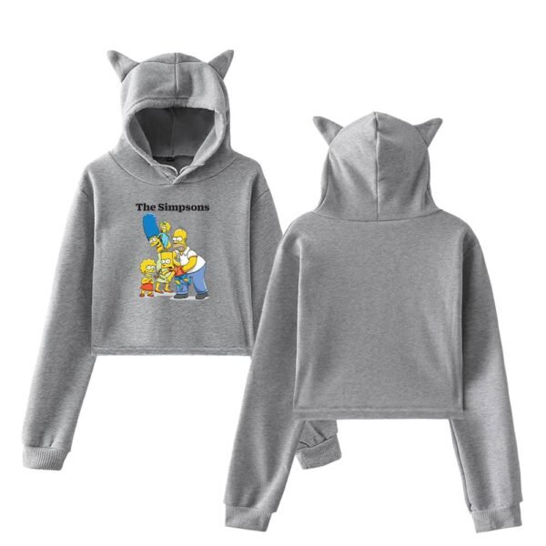 The Simpsons Cropped Hoodie #9 - Image 4