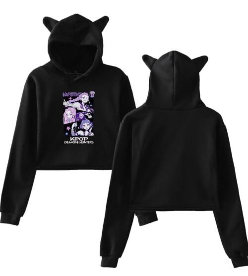 Kpop Demon Hunters Cropped Hoodie #3