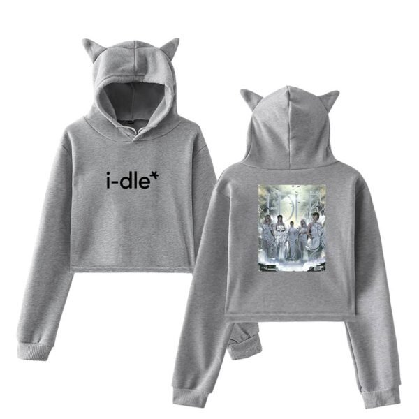 I-dle Cropped Hoodie #4 - Image 4