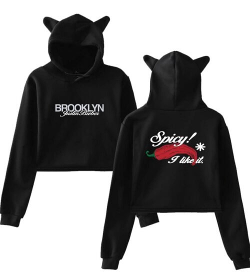 Justin Bieber Cropped Hoodie #1