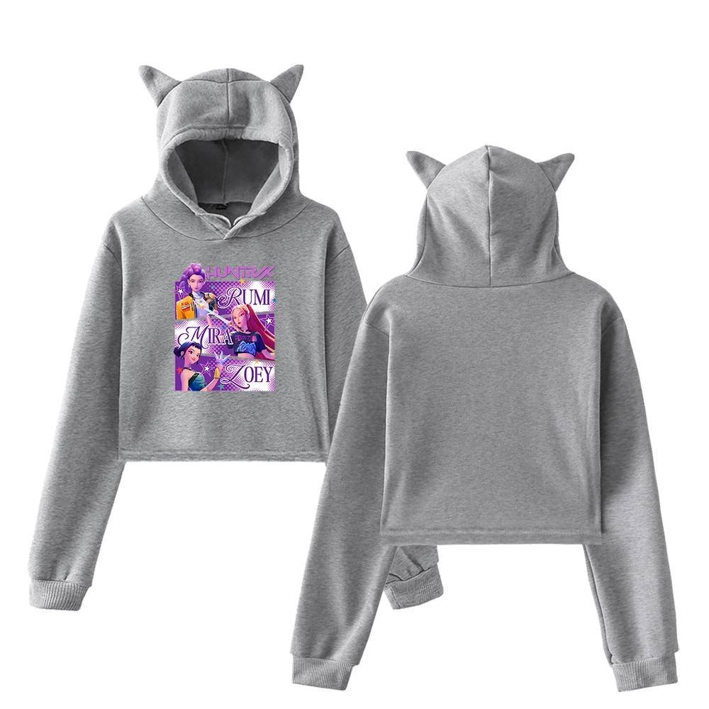 Kpop Demon Hunters Cropped Hoodie #10 - Image 4