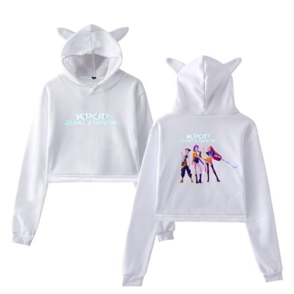 Kpop Demon Hunters Cropped Hoodie #12 - Image 3