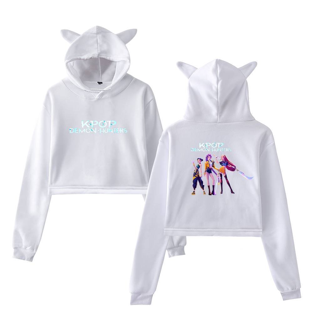 Kpop Demon Hunters Cropped Hoodie #12 - Image 3