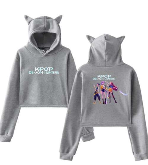 Kpop Demon Hunters Cropped Hoodie #12