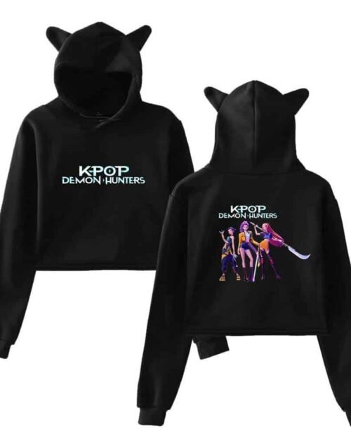 Kpop Demon Hunters Cropped Hoodie #12