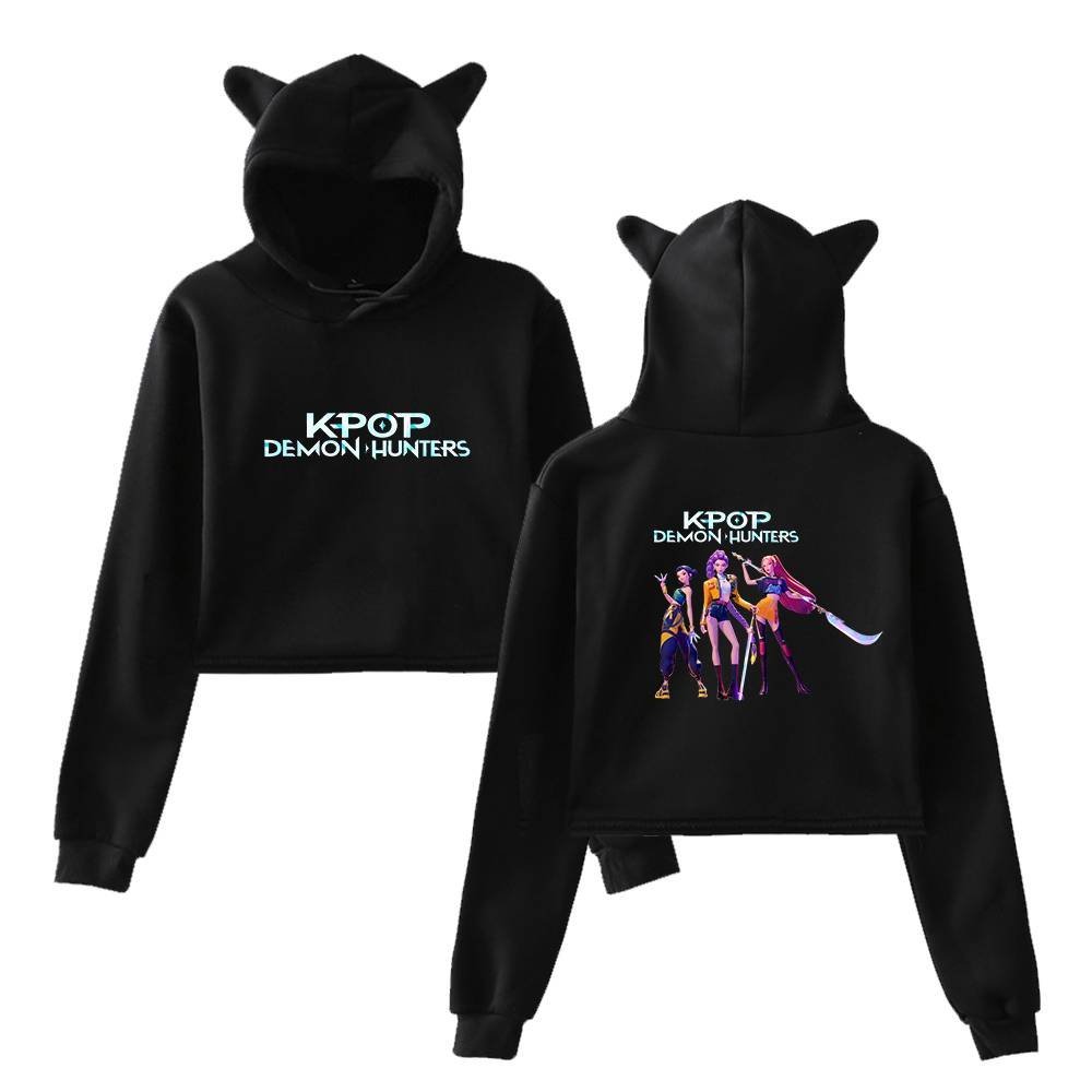 Kpop Demon Hunters Cropped Hoodie #12 - Image 2