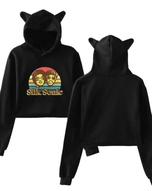 Bruno Mars Cropped Hoodie #4