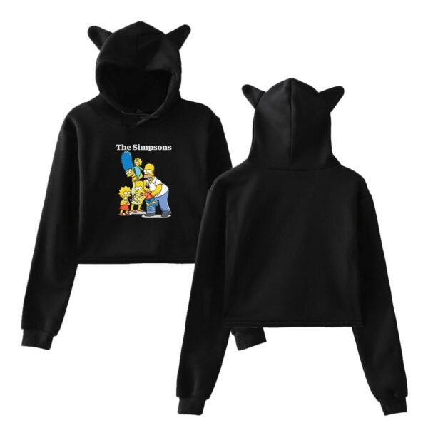 The Simpsons Cropped Hoodie #9 - Image 2