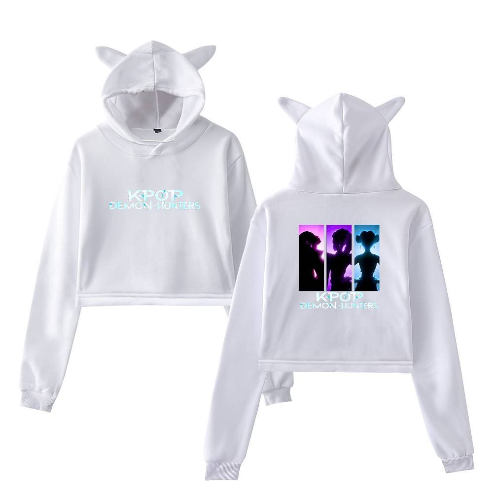 Kpop Demon Hunters Cropped Hoodie #9 - Image 2