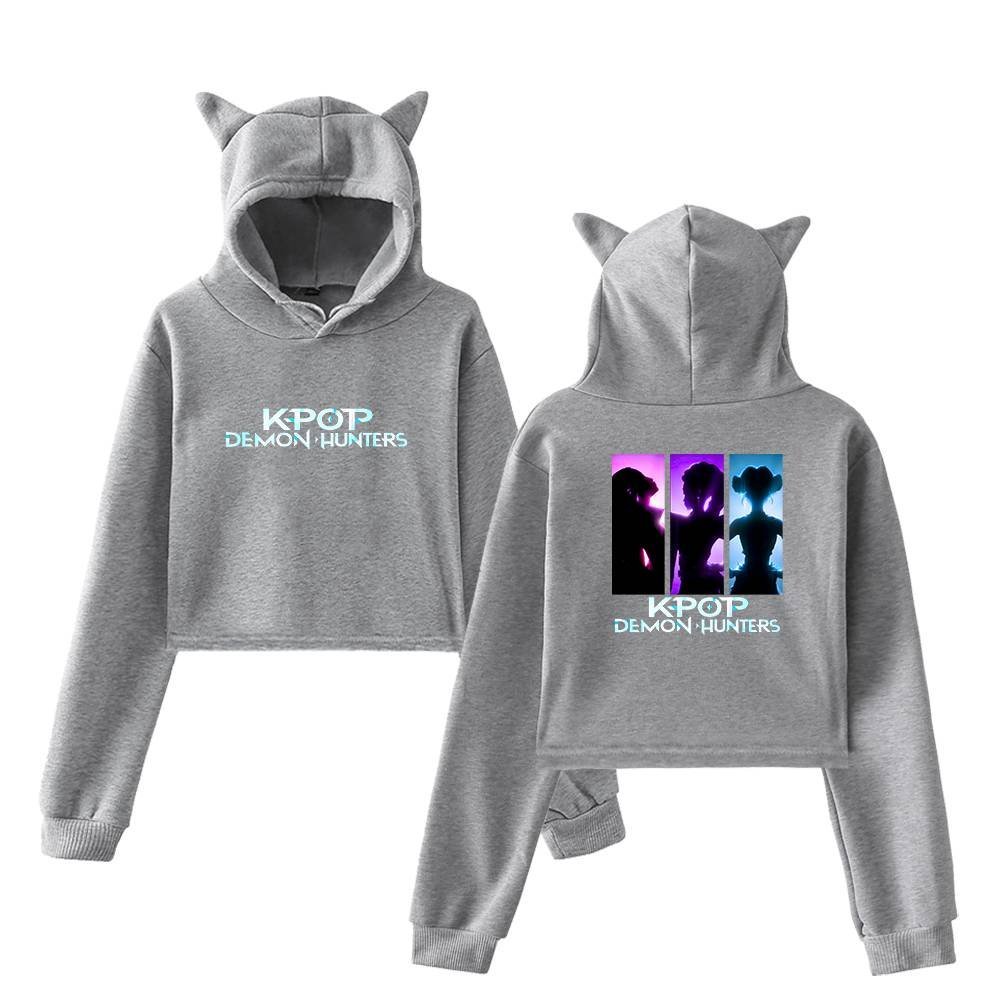 Kpop Demon Hunters Cropped Hoodie #9 - Image 4