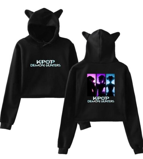 Kpop Demon Hunters Cropped Hoodie #9
