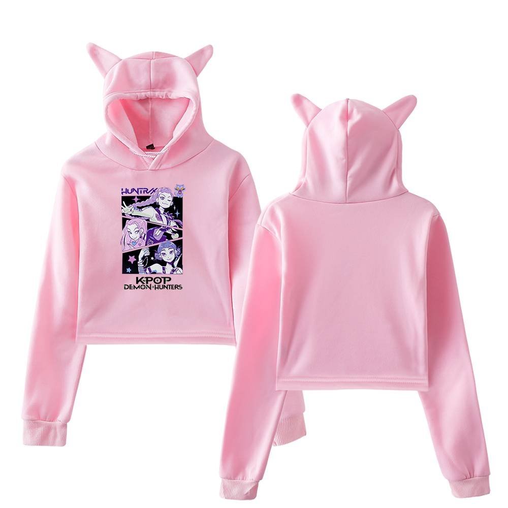 Kpop Demon Hunters Cropped Hoodie #3 - Image 5