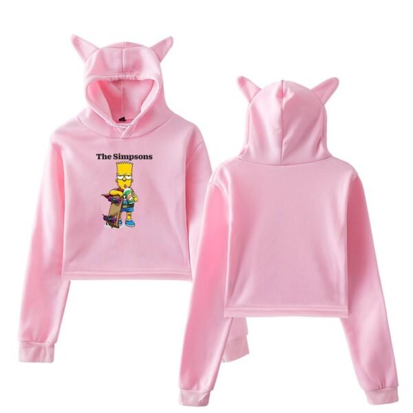The Simpsons Cropped Hoodie #12 - Image 5