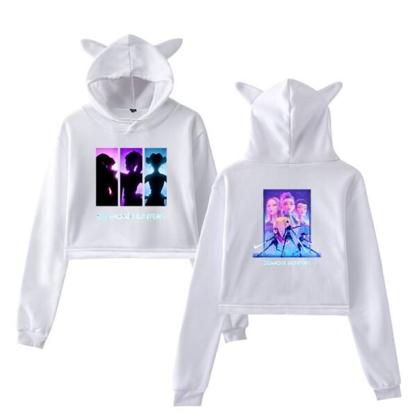 Kpop Demon Hunters Cropped Hoodie #7 - Image 3