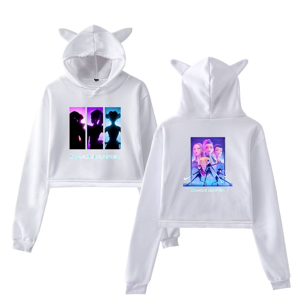 Kpop Demon Hunters Cropped Hoodie #7 - Image 3