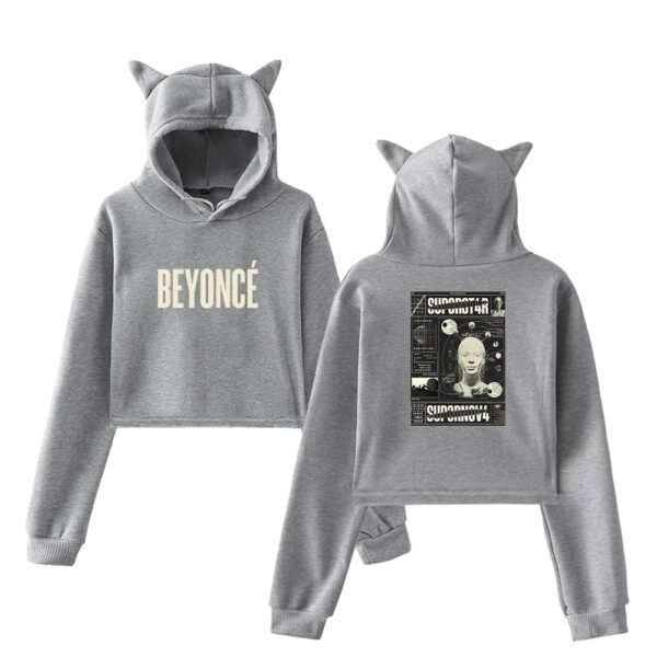 Beyonce Cropped Hoodie #3 - Image 3